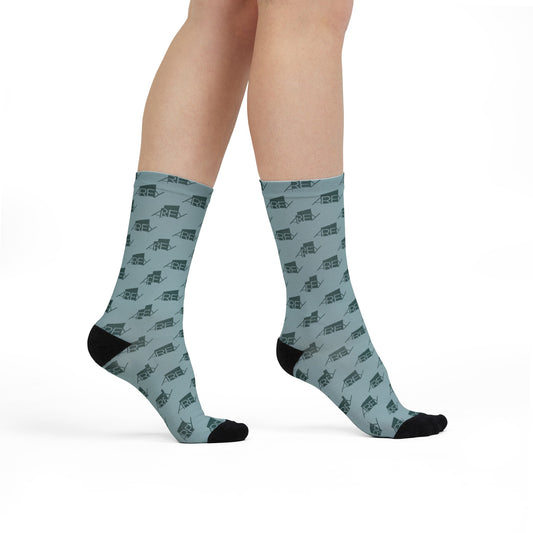 AREY Crew Socks - Seafoam