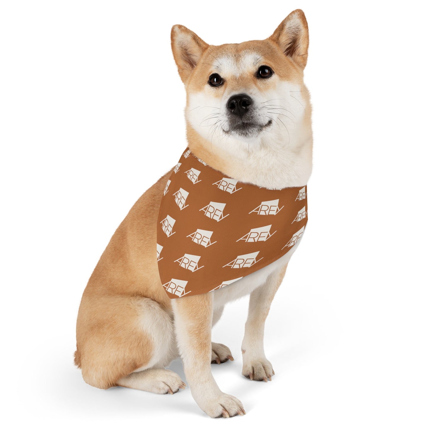 AREY Pet Bandana Collar - Brown