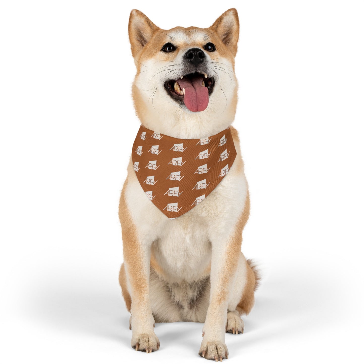 AREY Pet Bandana Collar - Brown