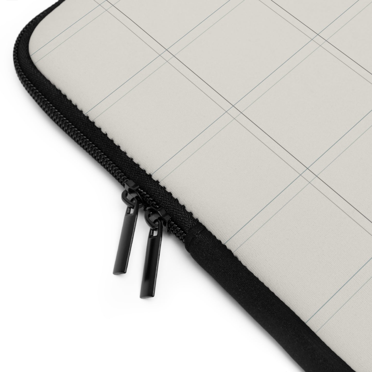 AREY Plaid Laptop Sleeve - Cream