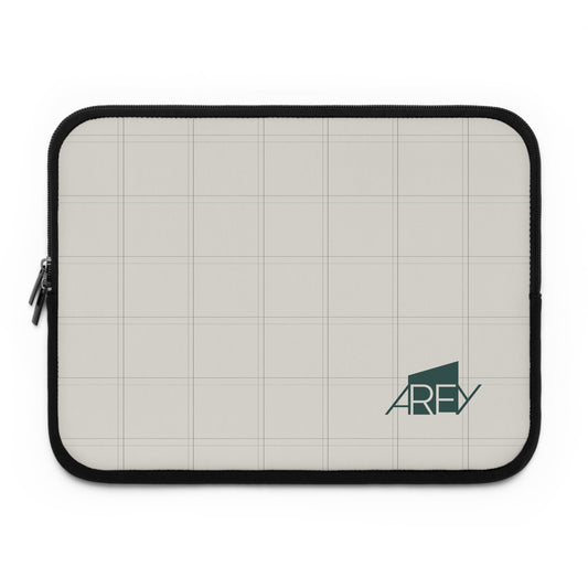 AREY Plaid Laptop Sleeve - Cream