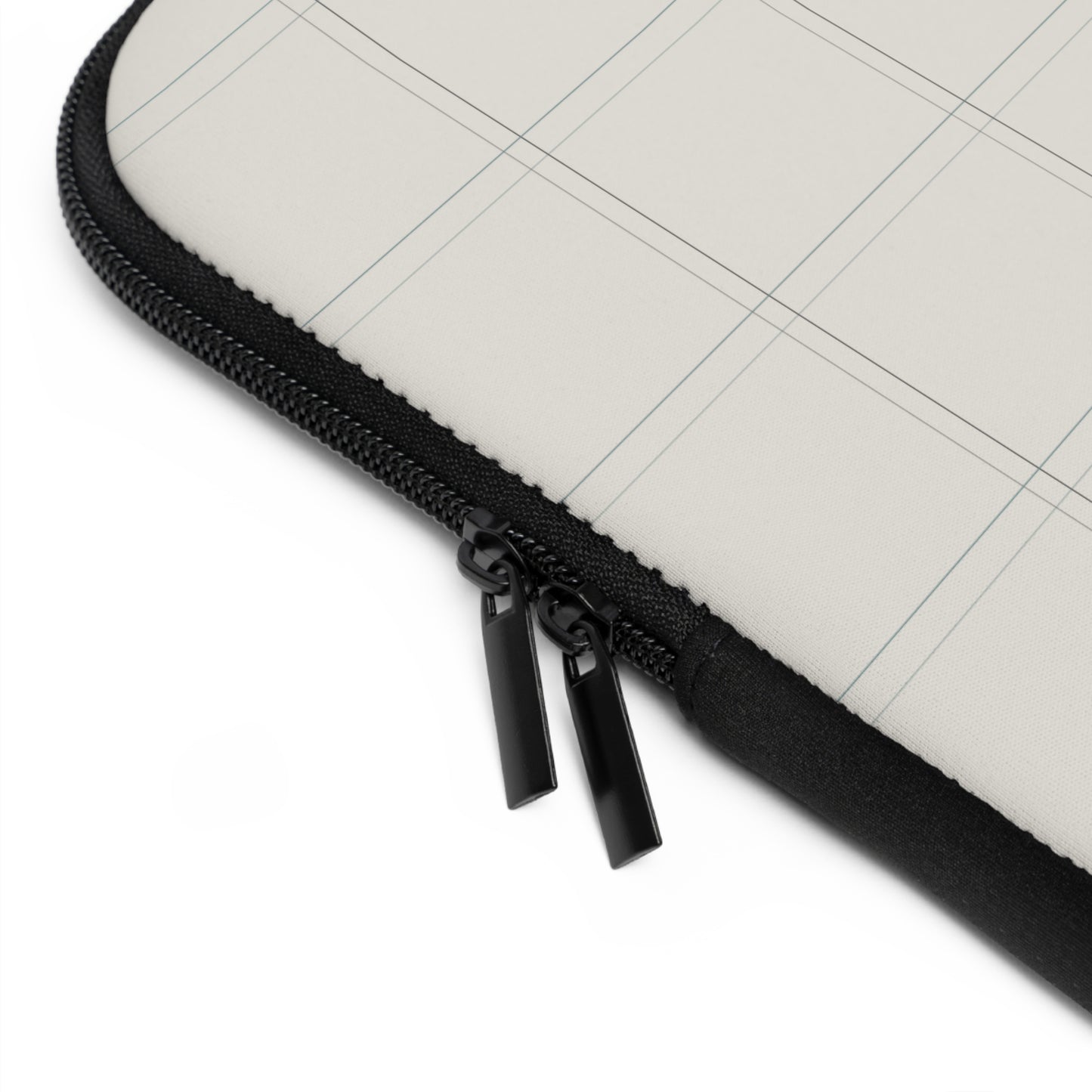 AREY Plaid Laptop Sleeve - Cream